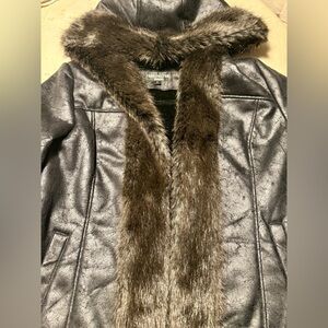 Fabulous Furs Mink & Leather Coat NWOT